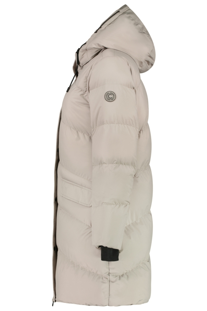 Cars taupe dames jas | Zijaanzicht