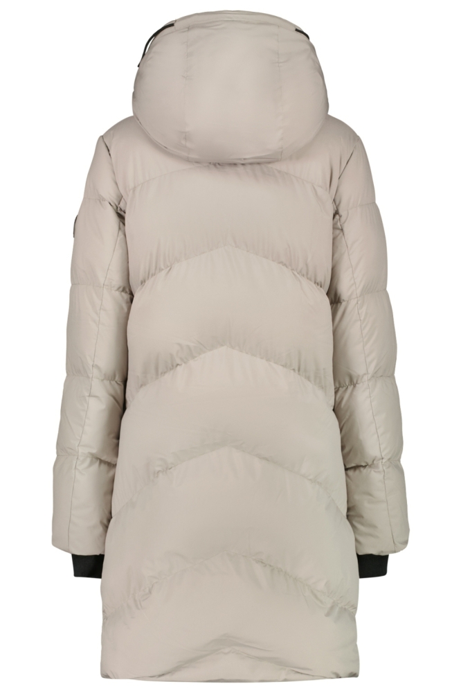 Cars taupe dames jas | Achteraanzicht