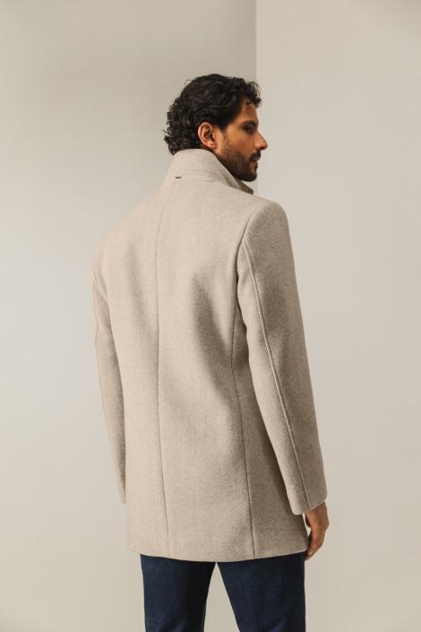 State of Art bruine heren jas | Model achteraanzicht