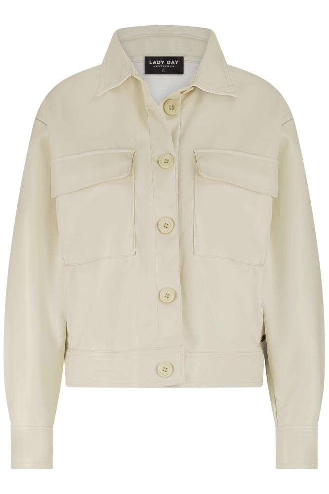 Lady Day ecru dames jas | Vooraanzicht