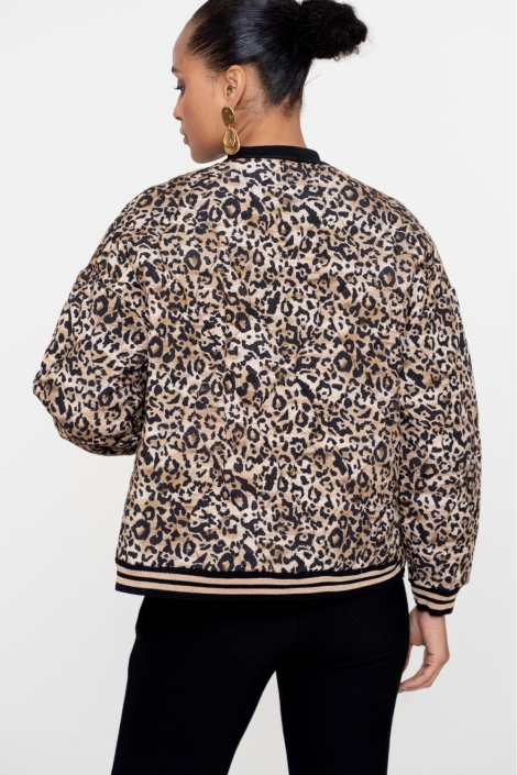 Geisha zwarte dames vest | Model achteraanzicht