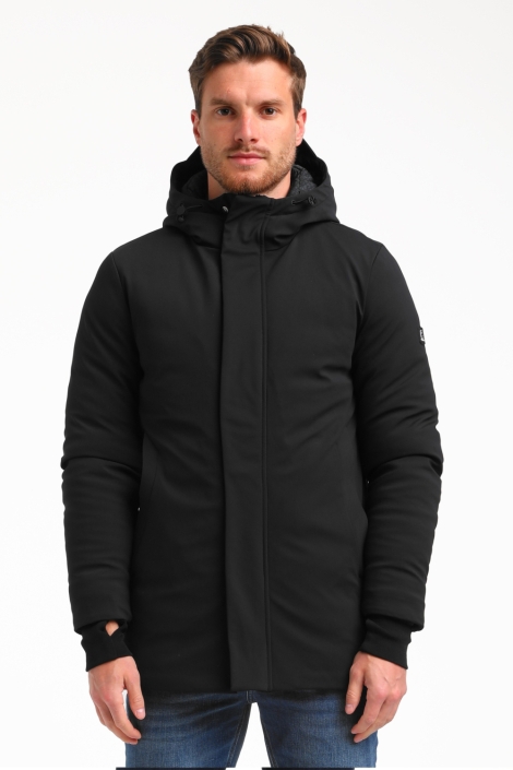 Gabbiano zwarte heren jas | Model vooraanzicht