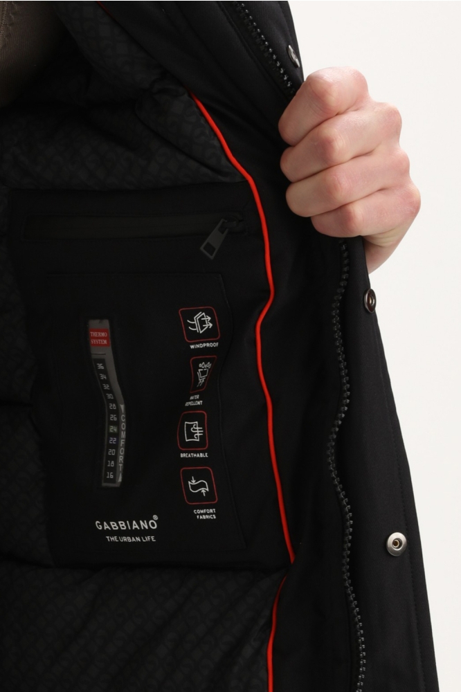 Gabbiano zwarte heren jas | Unique Selling Point