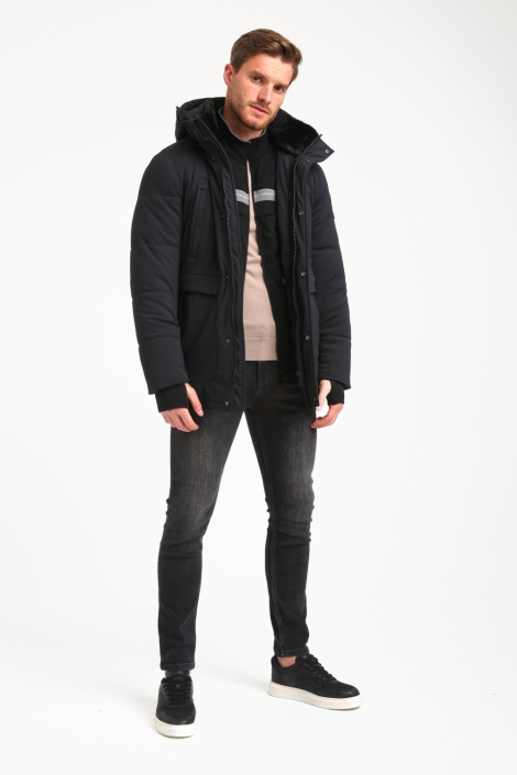 Gabbiano zwarte heren jas | Model