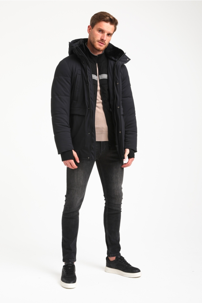 Gabbiano zwarte heren jas | Model