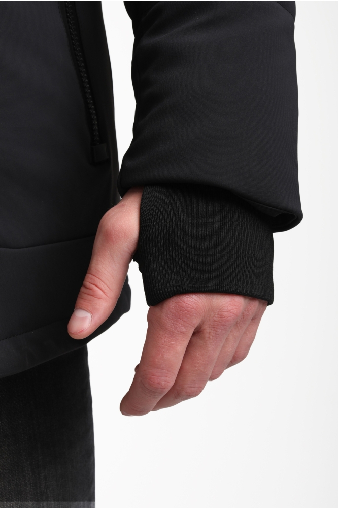 Gabbiano zwarte heren jas | Close up