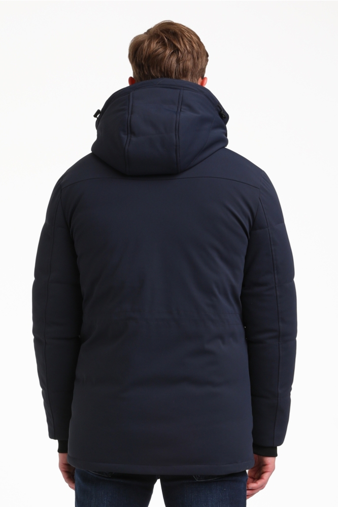 Gabbiano blauwe heren jas | Model achteraanzicht