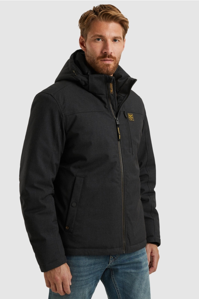 PME legend blauwe heren jas | Model zijaanzicht