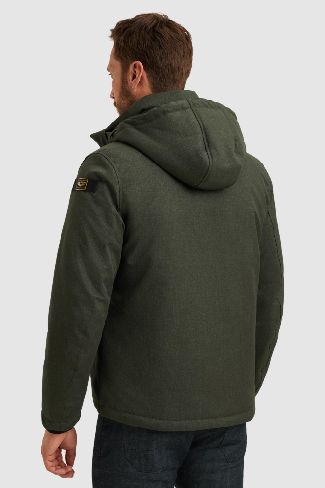 PME legend groene heren jas | Model achteraanzicht