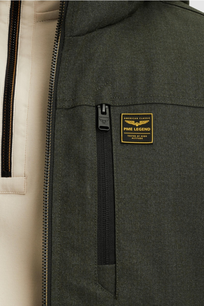 PME legend groene heren jas | Close up