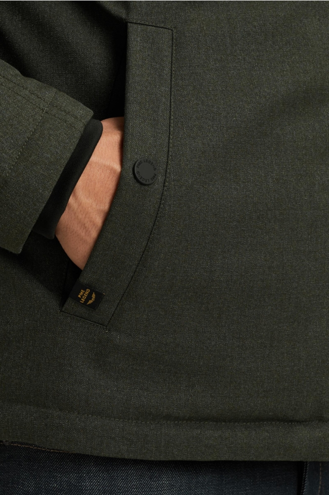 PME legend groene heren jas | Close up