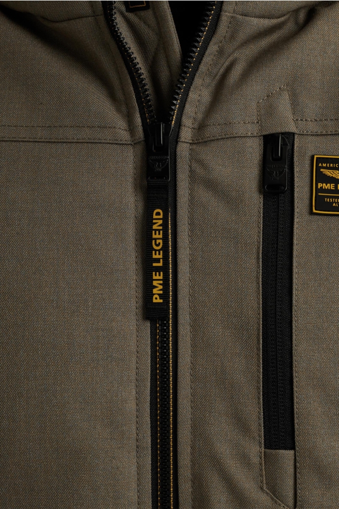 PME legend taupe heren jas | Close up