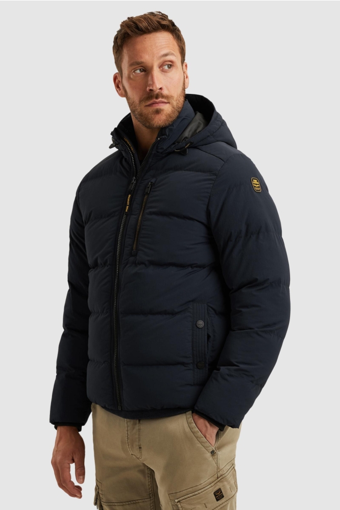 PME legend blauwe heren jas | Model zijaanzicht