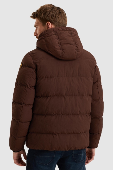 PME legend bruine heren jas | Model achteraanzicht