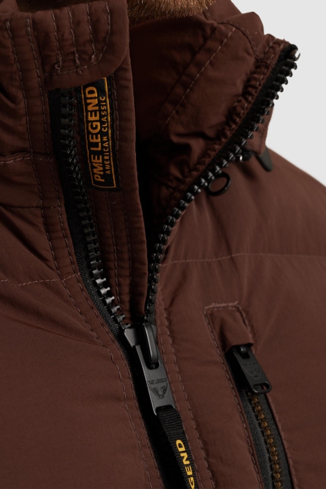 PME legend bruine heren jas | Close up