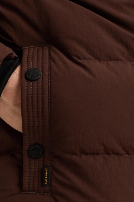 PME legend bruine heren jas | Close up