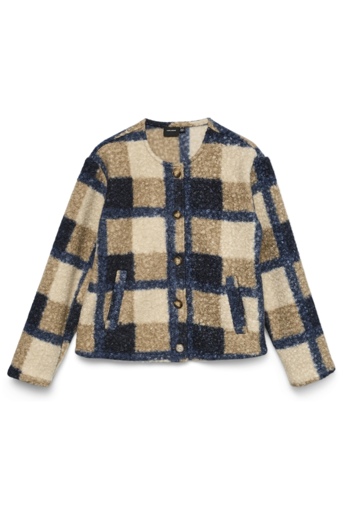 Vero Moda blauwe dames jas | Vooraanzicht