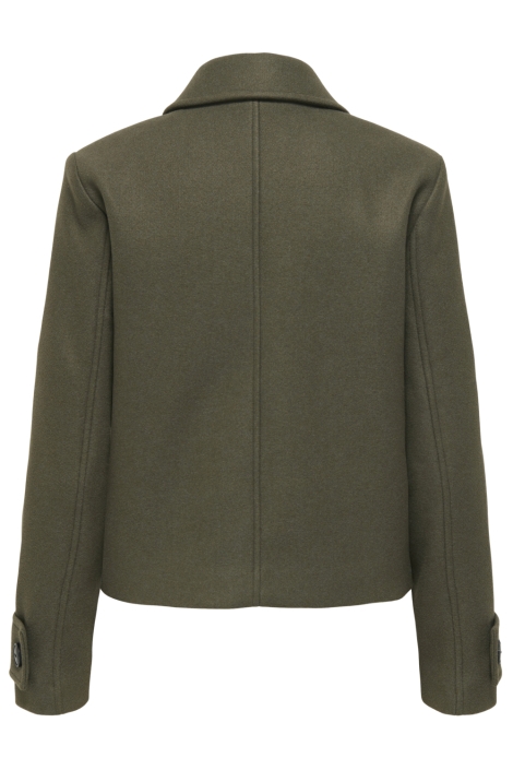 Only groene dames jas | Achteraanzicht