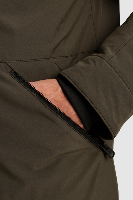 Cast Iron groene heren jas | Close up