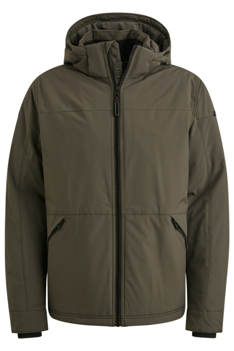 Cast Iron groene heren jas | Vooraanzicht