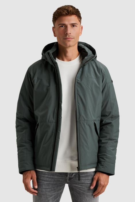 Cast Iron blauwe heren jas | Model vooraanzicht