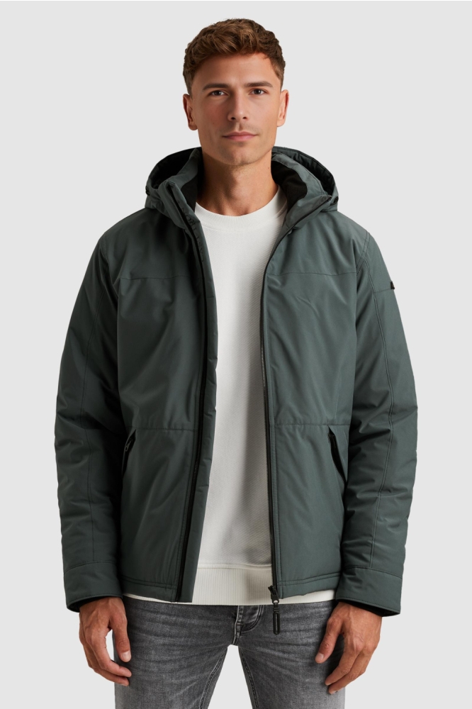 Cast Iron blauwe heren jas | Model vooraanzicht