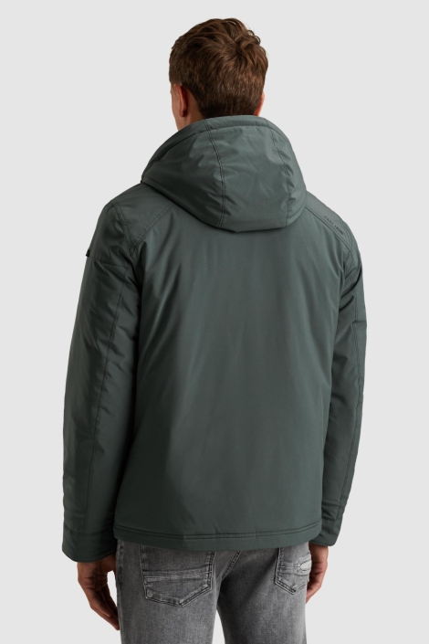 Cast Iron blauwe heren jas | Model achteraanzicht