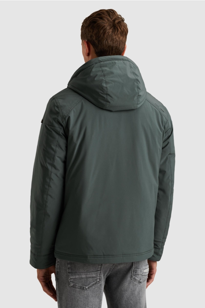 Cast Iron blauwe heren jas | Model achteraanzicht