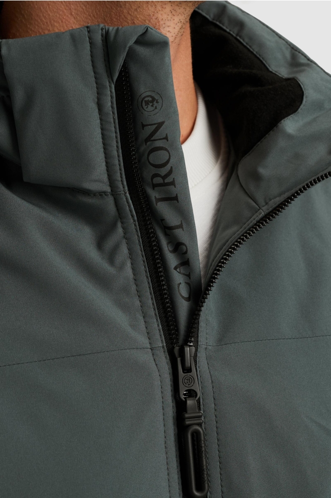 Cast Iron blauwe heren jas | Close up