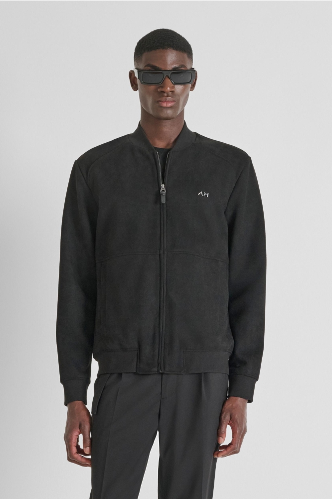 Antony Morato zwarte heren vest | Model vooraanzicht