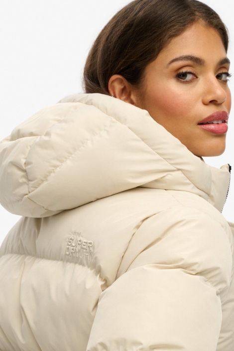 Superdry ecru dames jas | Close up