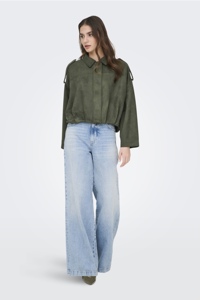 Jacqueline de Yong groene dames jas | Model