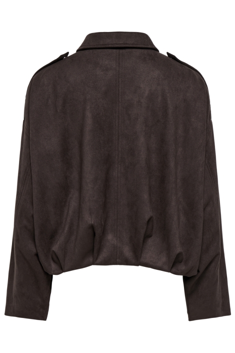 Jacqueline de Yong bruine dames jas | Achteraanzicht