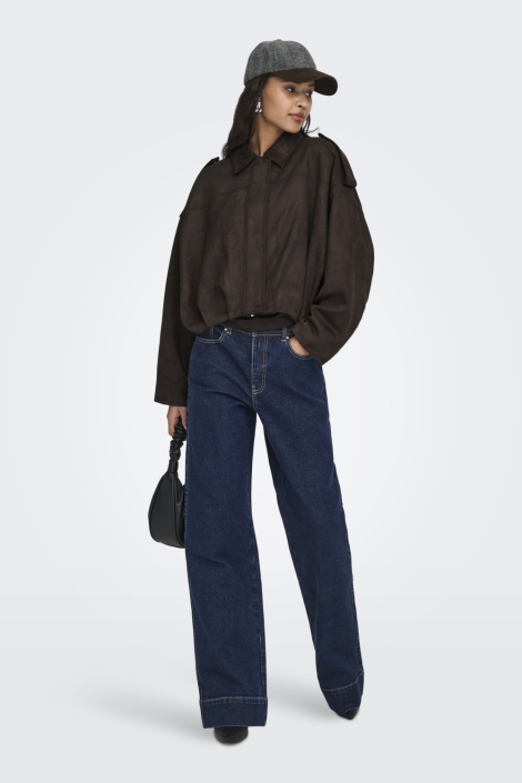 Jacqueline de Yong bruine dames jas | 