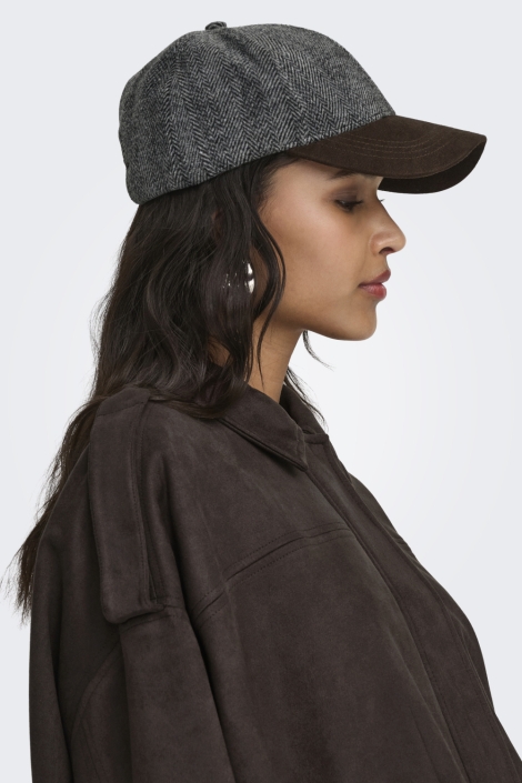 Jacqueline de Yong bruine dames jas | Close up