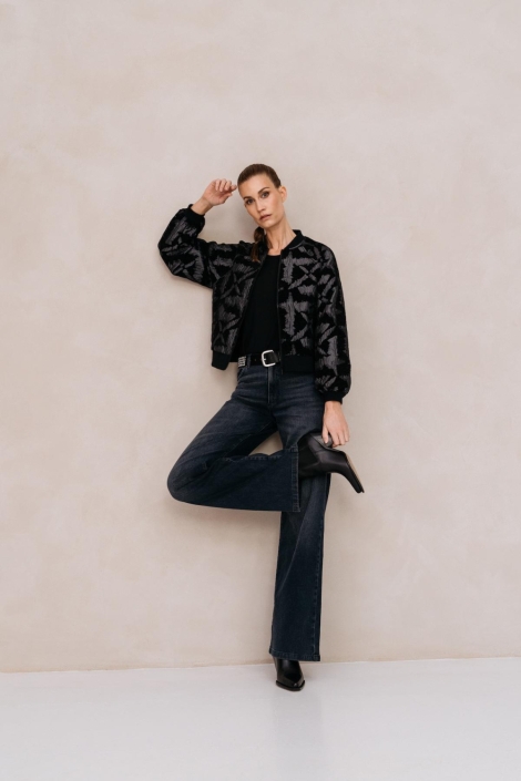 Maicazz zwarte dames jas | Model