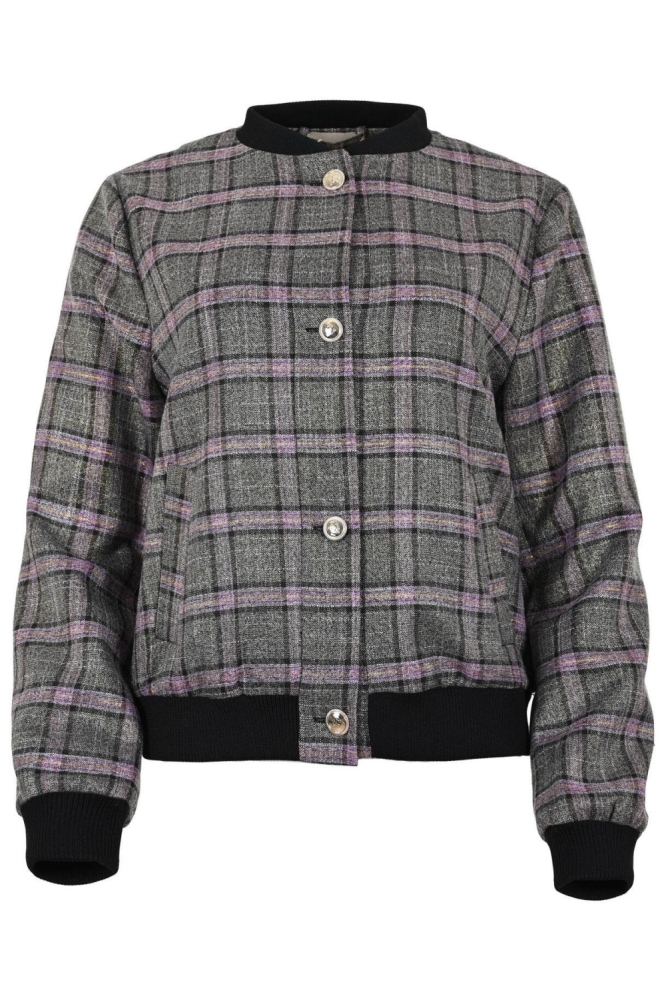 Zizo grijze dames jas | Vooraanzicht