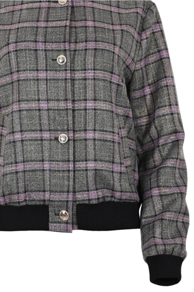 Zizo grijze dames jas | Close up