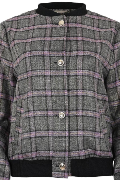 Zizo grijze dames jas | Close up