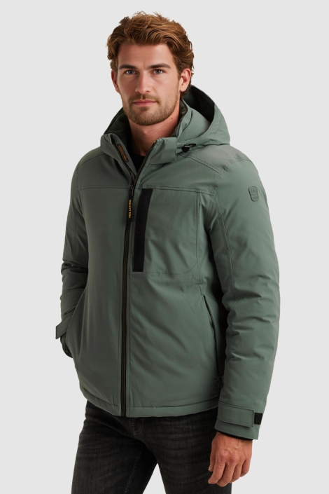 PME legend groene heren jas | Model zijaanzicht
