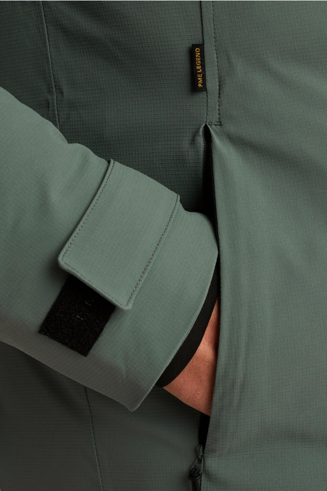 PME legend groene heren jas | Close up