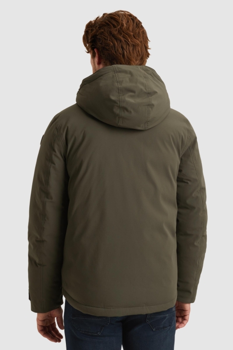 PME legend groene heren jas | Model achteraanzicht