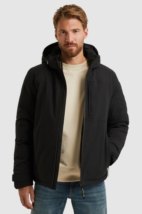PME legend zwarte heren jas | Model vooraanzicht