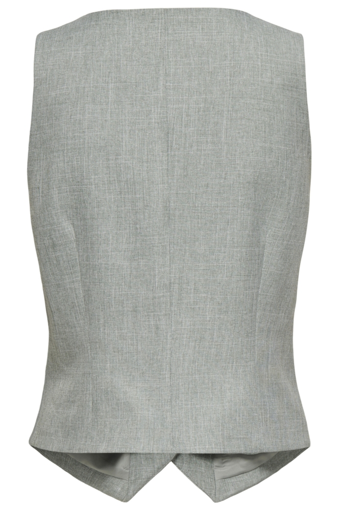 Only groene dames gilet | Achteraanzicht