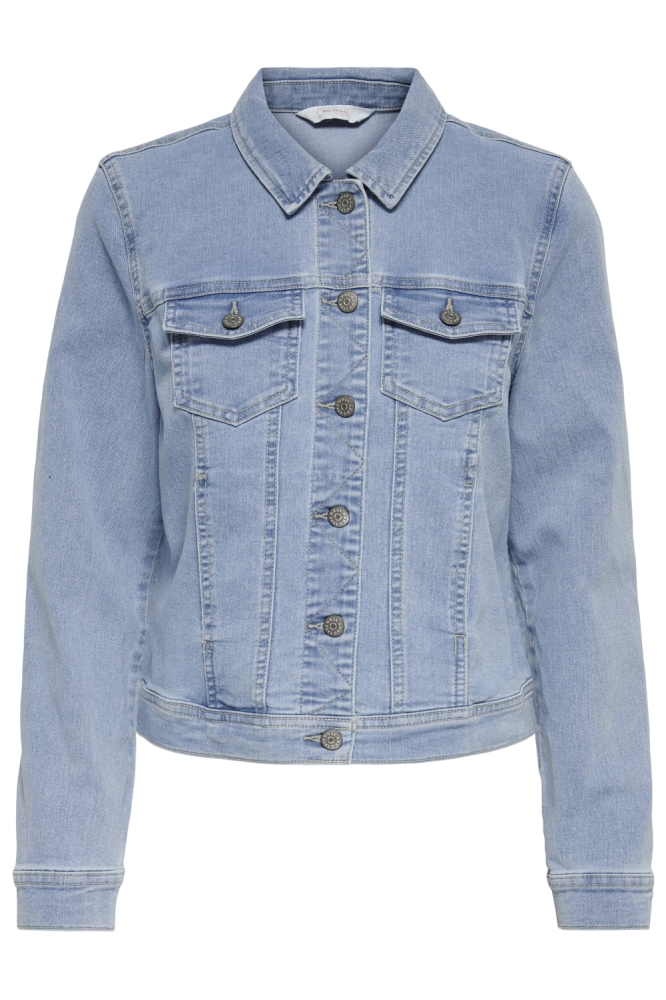 Only blauwe dames jas | Vooraanzicht