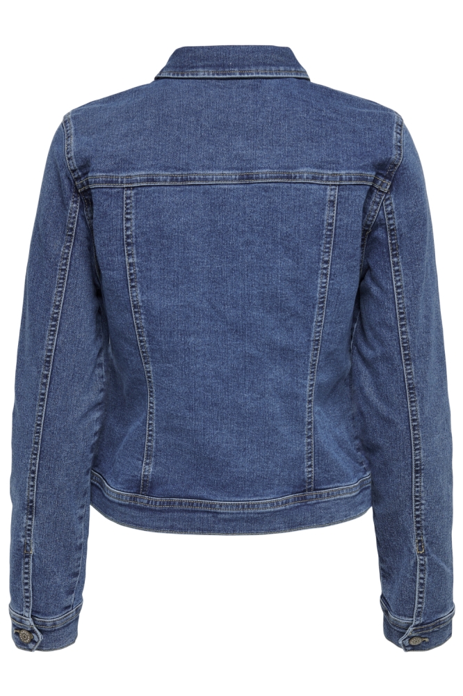 Only blauwe dames jas | Achteraanzicht