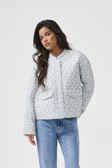 Only onlhallie quilted jacket otw noos Wit