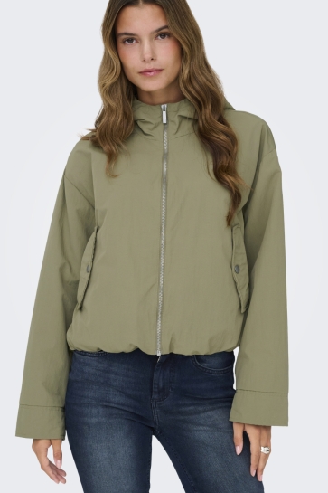 Only onlbealo hood jacket otw noos Groen