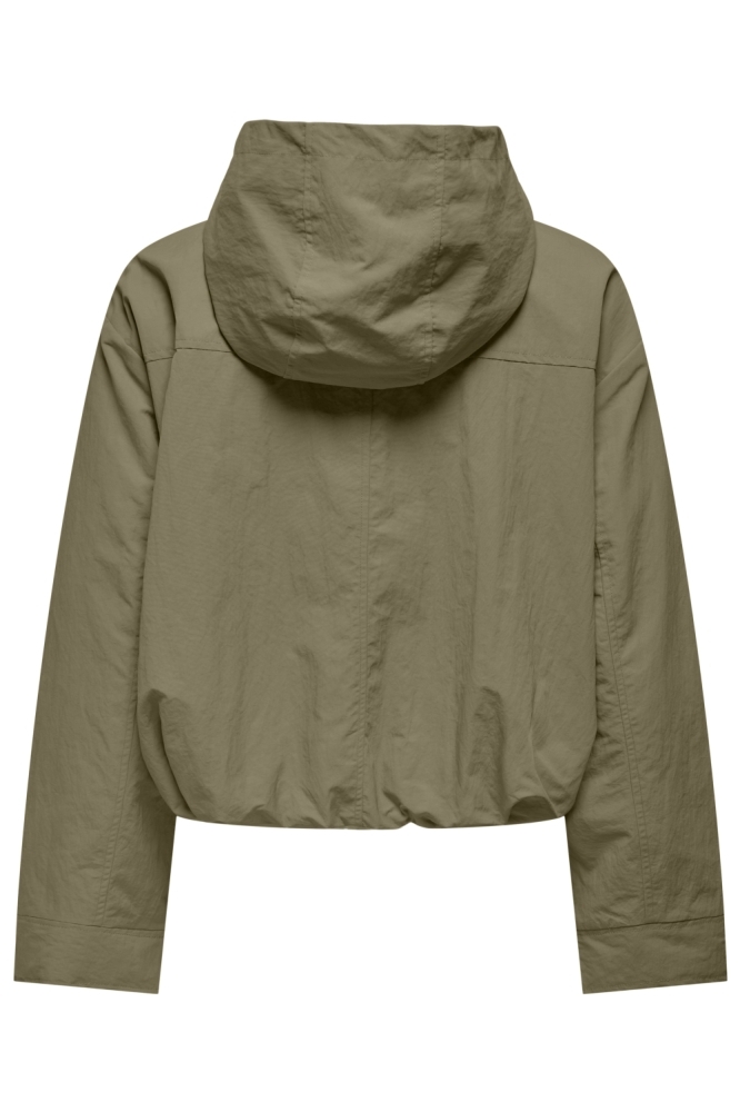 Only groene dames jas | Achteraanzicht