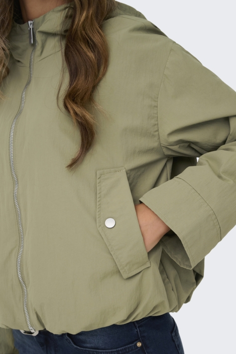Only groene dames jas | Close up